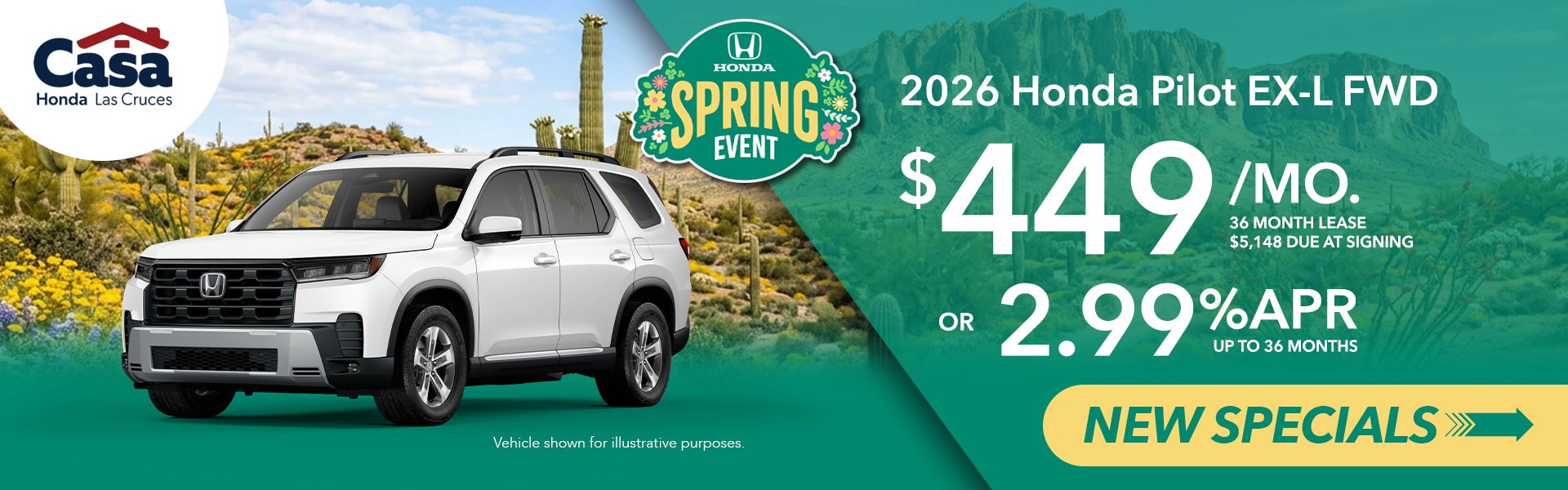 2026 Honda Pilot EX-L FWD