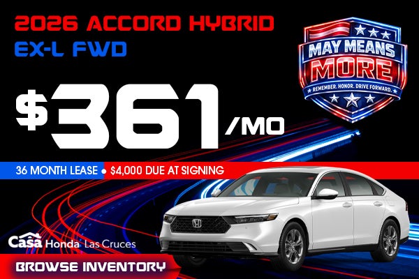 2026 Honda Accord Hybrid EX-L FWD 