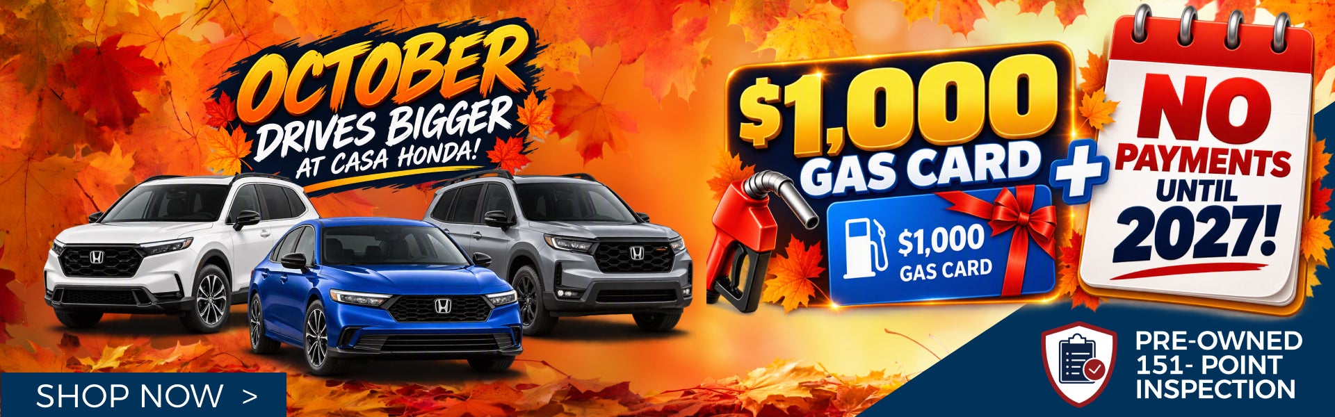 October Drives Bigger