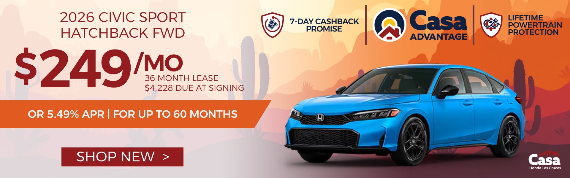 2026 Honda Civic Sport Hatchback FWD